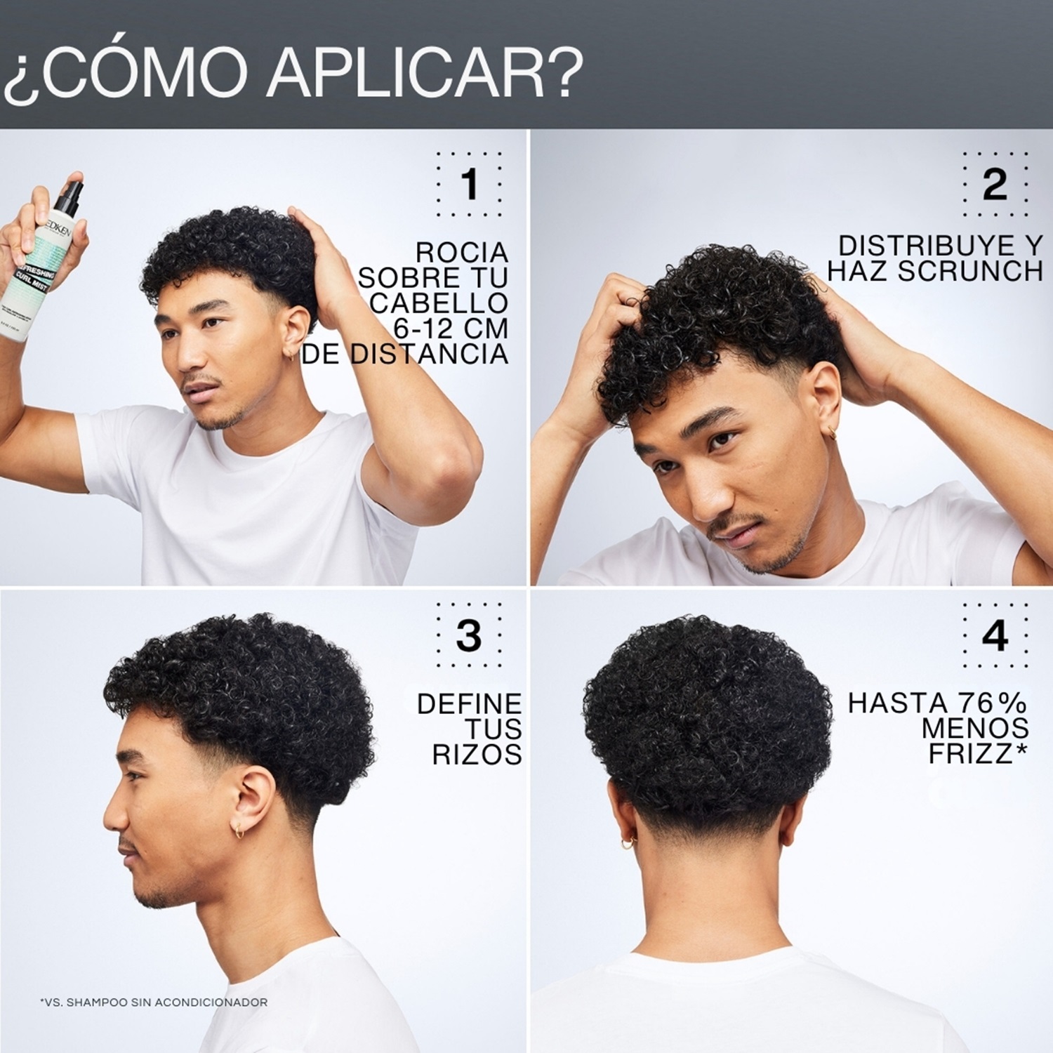 LEAVE IN EN SPRAY REDKEN REFRESHING CURL MIST PARA HIDRATAR Y REFRESCAR LOS RIZOS (SPRAY LIGERO SIN ENJUAGUE)